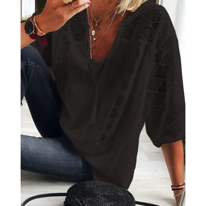 Renee | Summer Long Sleeve Sheer Blouse For Women