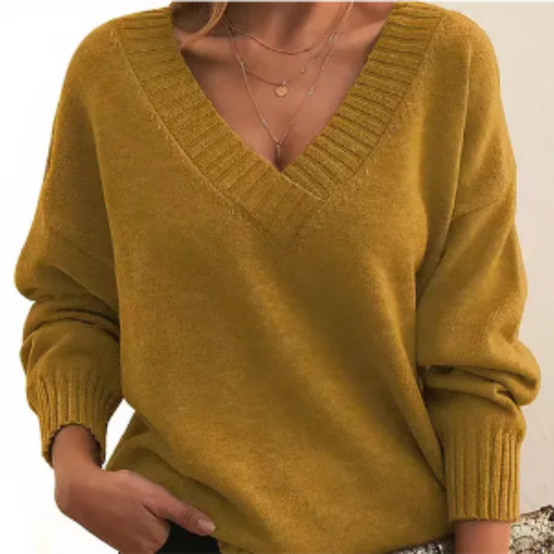 Roose | Winter Warm V Neck Sweater For Women