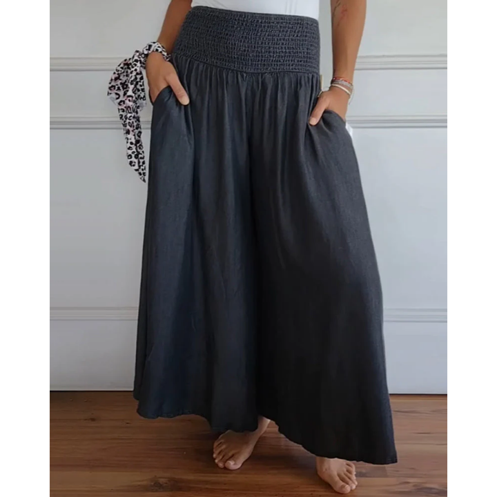 Tanner | Summer High Waisted Palazzo Pants For Women