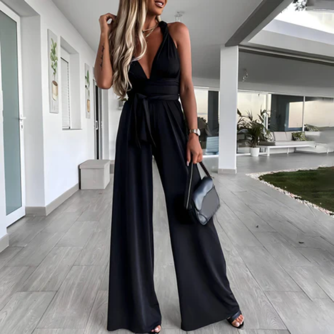 Ondrea | Summer Twist And Tie Wide Leg Jumpsuit For Women