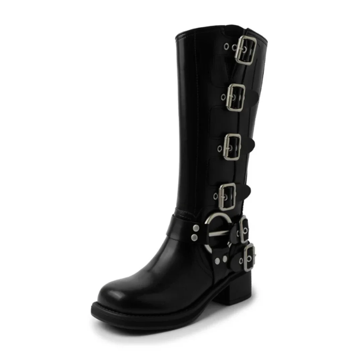 Carline | Stylish Mid Calf Waterproof Cowboy Boots For Women