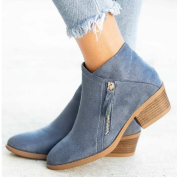 Pirouette | Winter Warm Ankle Heeled Boots For Women