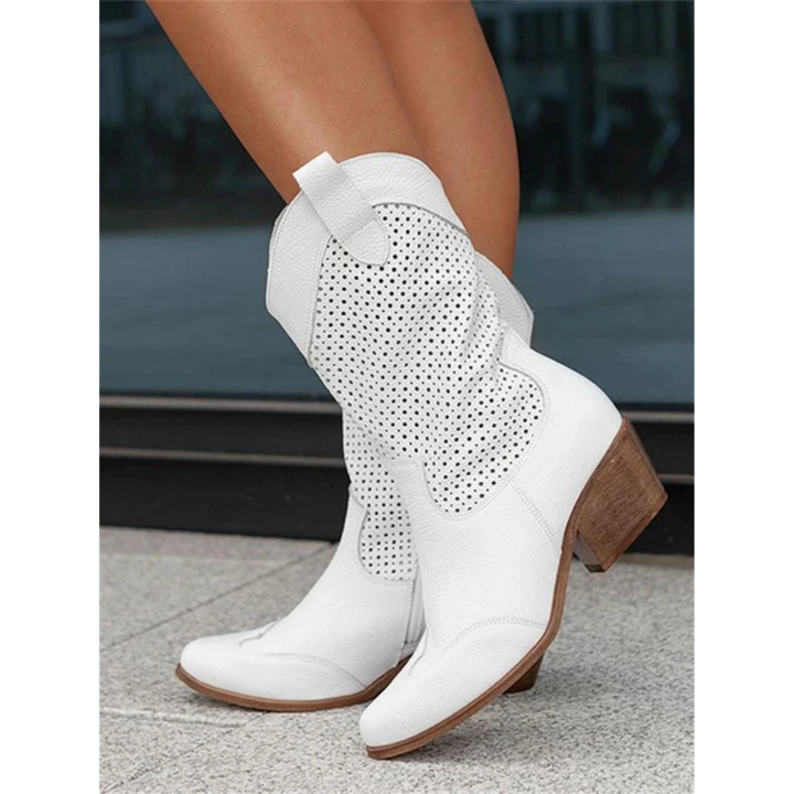 Lyndee | Stylish Summer Bohemian Heeled Boots For Women