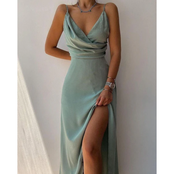 Grayson | Elegant Evening Maxi Dress With Slit For Women