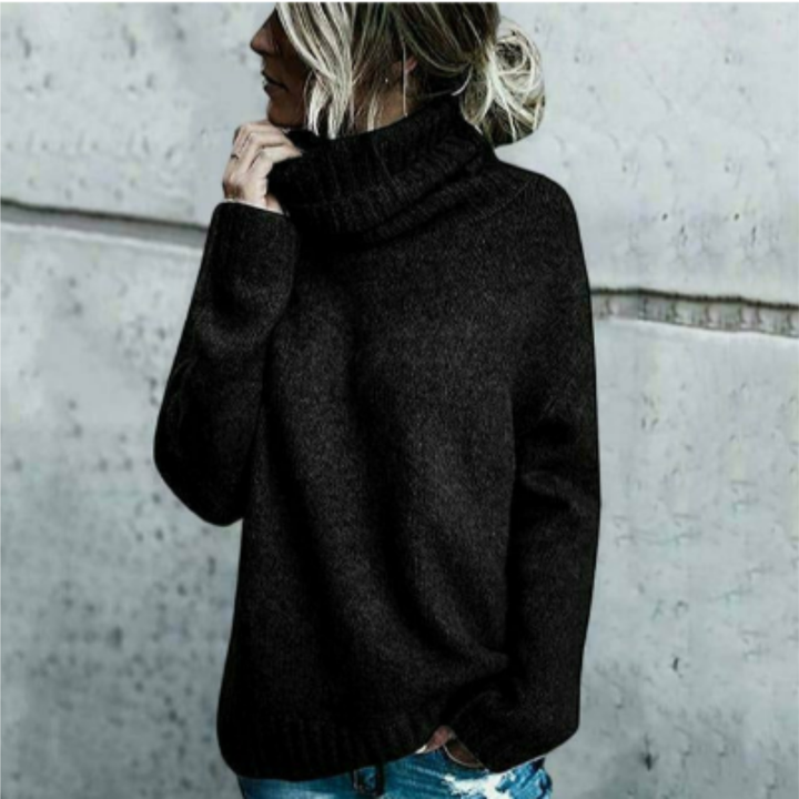 Xanthie | Stylish Warm Oversized Turtle Neck Sweater For Women