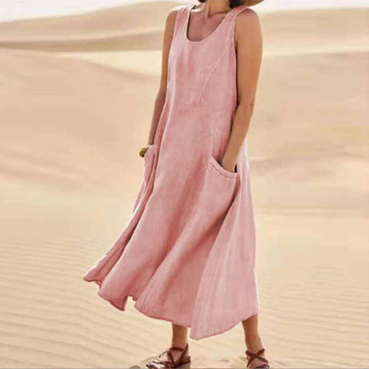 Sami | Summer Sleeveless A Line Dress For Women