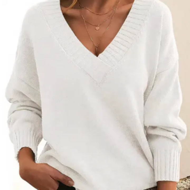 Roose | Winter Warm V Neck Sweater For Women