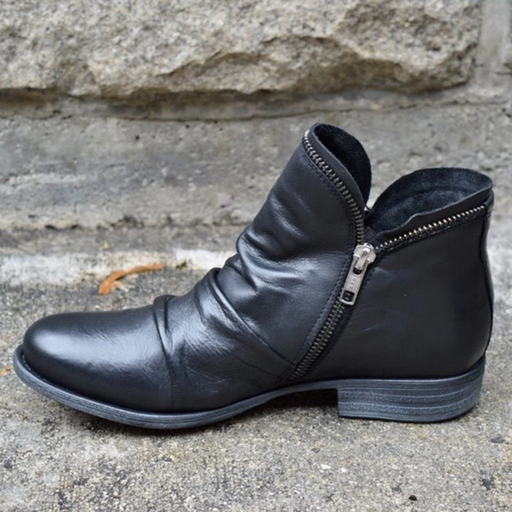 Licha | Vintage Warm Waterproof Ankle Boots For Women