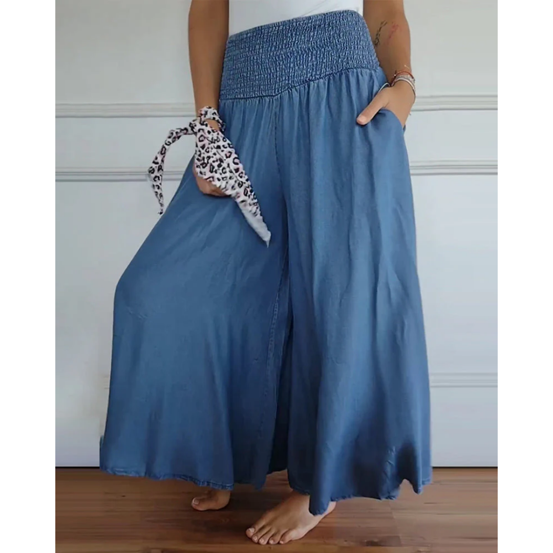 Tanner | Summer High Waisted Palazzo Pants For Women