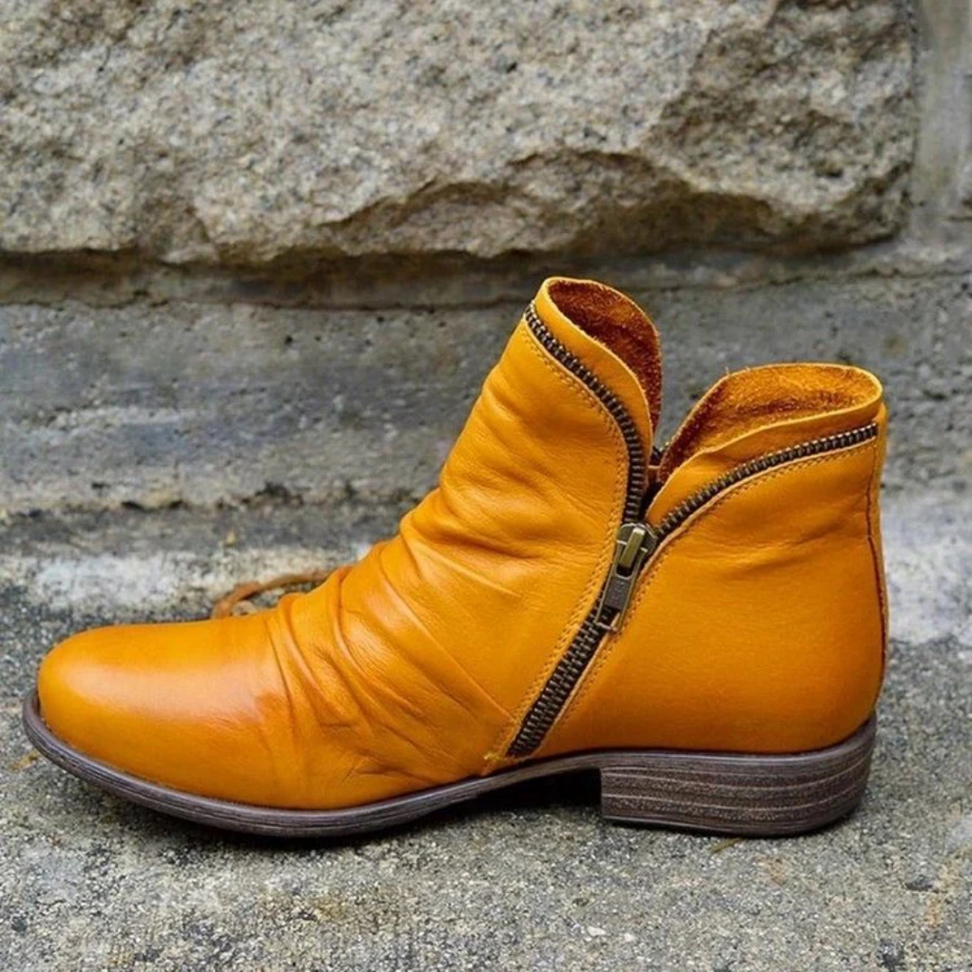 Licha | Vintage Warm Waterproof Ankle Boots For Women