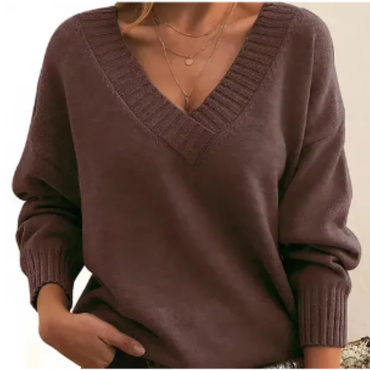 Roose | Winter Warm V Neck Sweater For Women