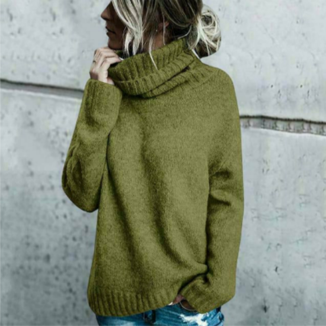 Xanthie | Stylish Warm Oversized Turtle Neck Sweater For Women