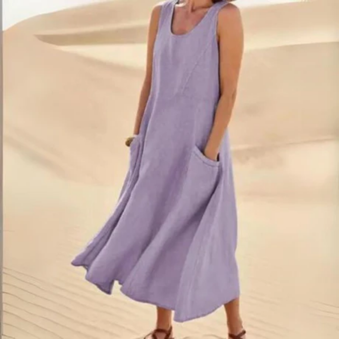 Sami | Summer Sleeveless A Line Dress For Women