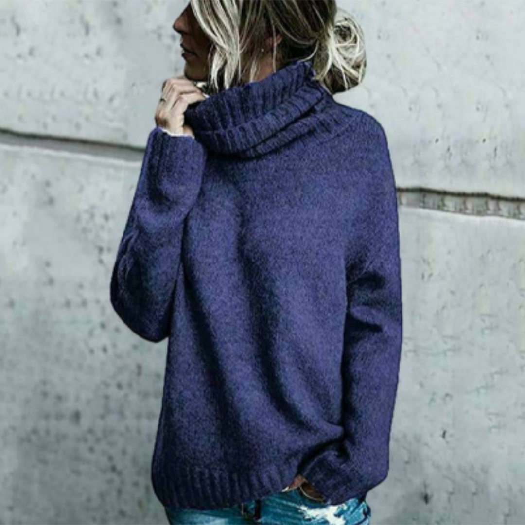 Xanthie | Stylish Warm Oversized Turtle Neck Sweater For Women