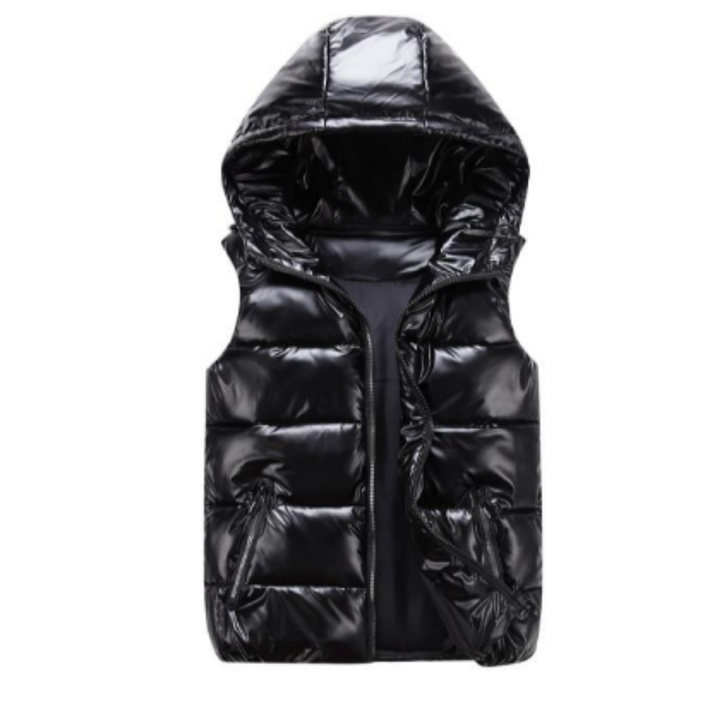 Zuba | Waterproof Zip Up Hooded Puffer Vest Jacket For Women