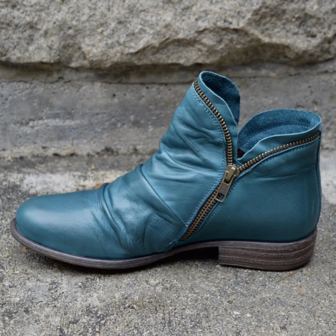 Licha | Vintage Warm Waterproof Ankle Boots For Women