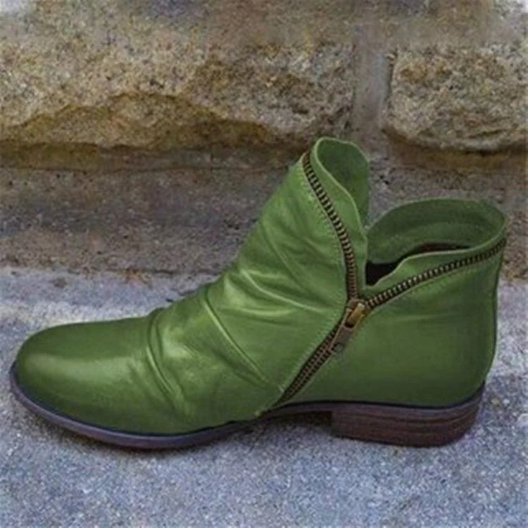 Licha | Vintage Warm Waterproof Ankle Boots For Women