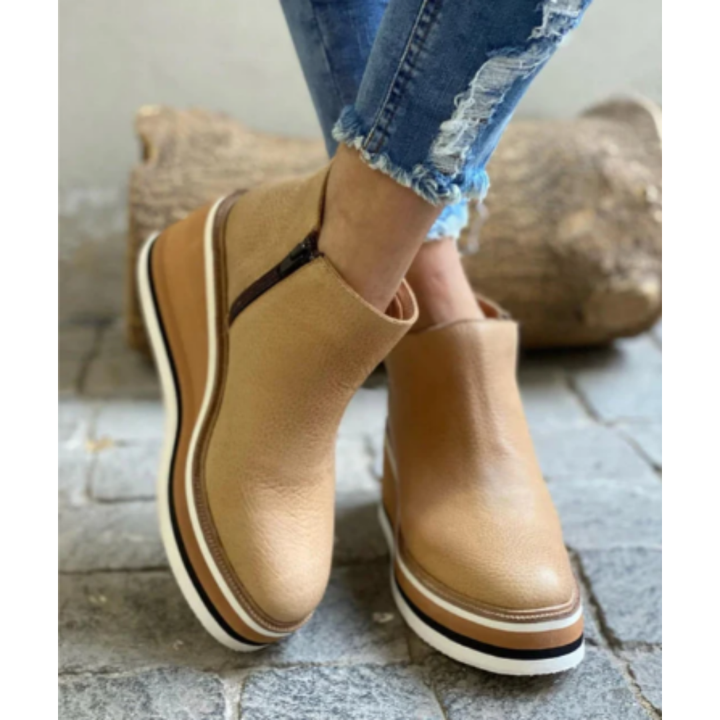 Hadeon | Stylish Winter Wedge Ankle Boots For Women