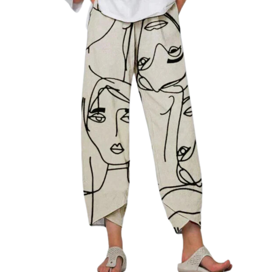 Orie | Summer Printed Wide Leg Pants For Women