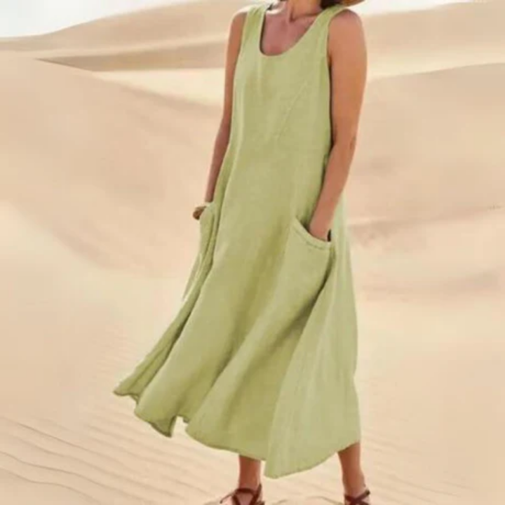 Sami | Summer Sleeveless A Line Dress For Women