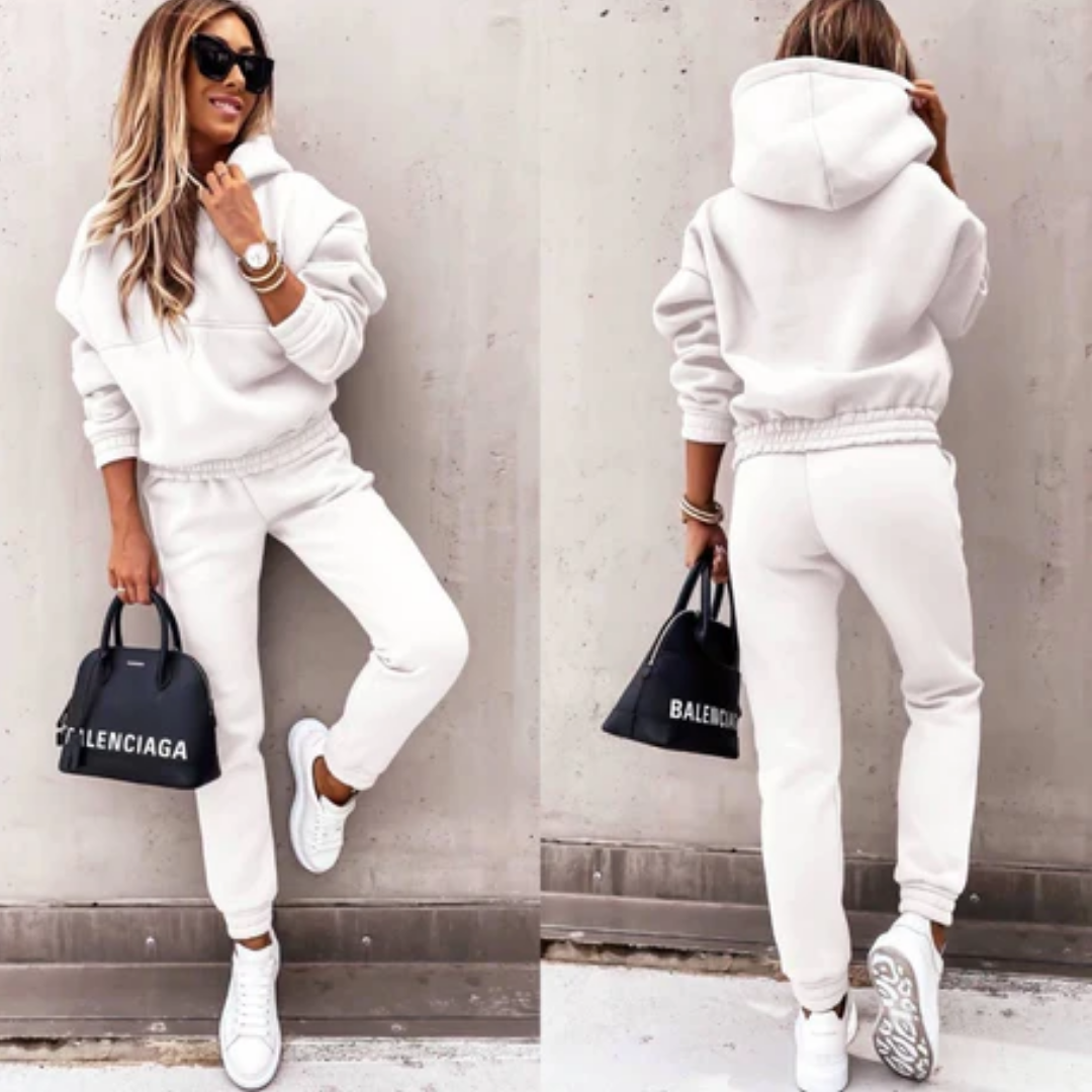 Keesha | Winter Warm Sporty Pants And Top Set For Women