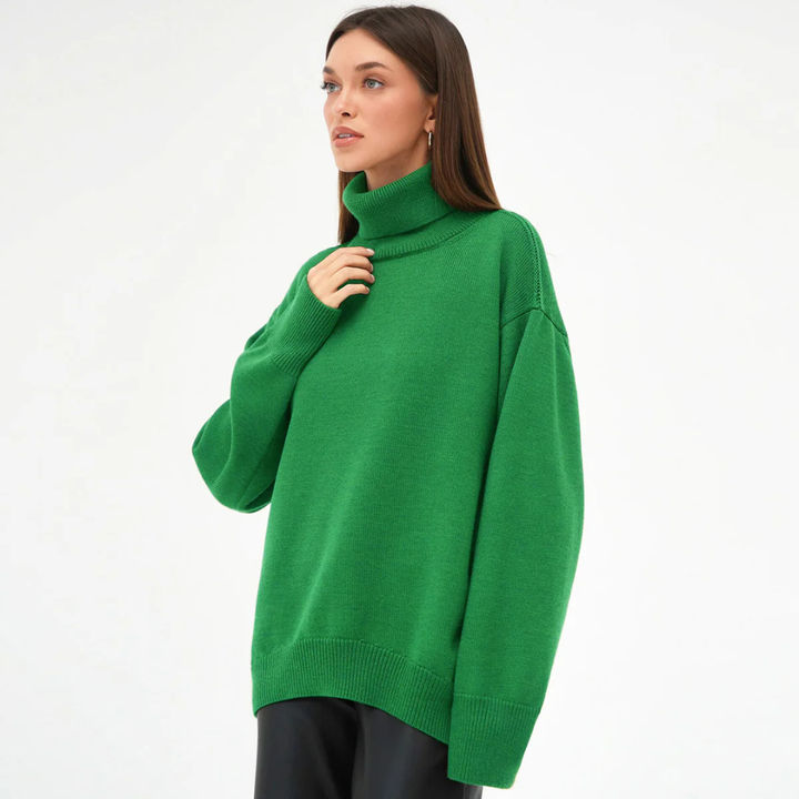 Mikayla | Classic Turtle Neck Knitted Sweater For Women