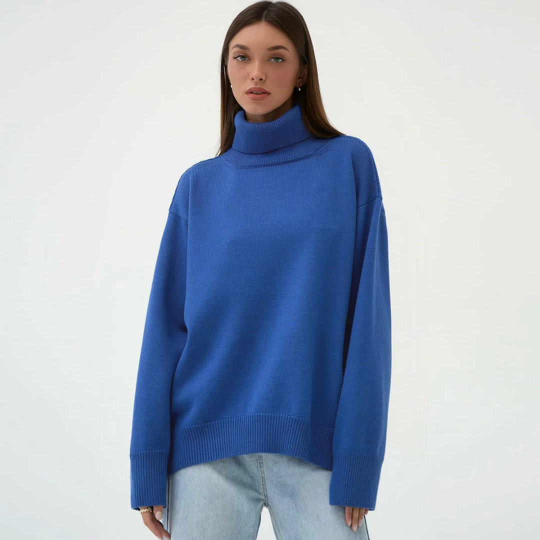 Mikayla | Classic Turtle Neck Knitted Sweater For Women