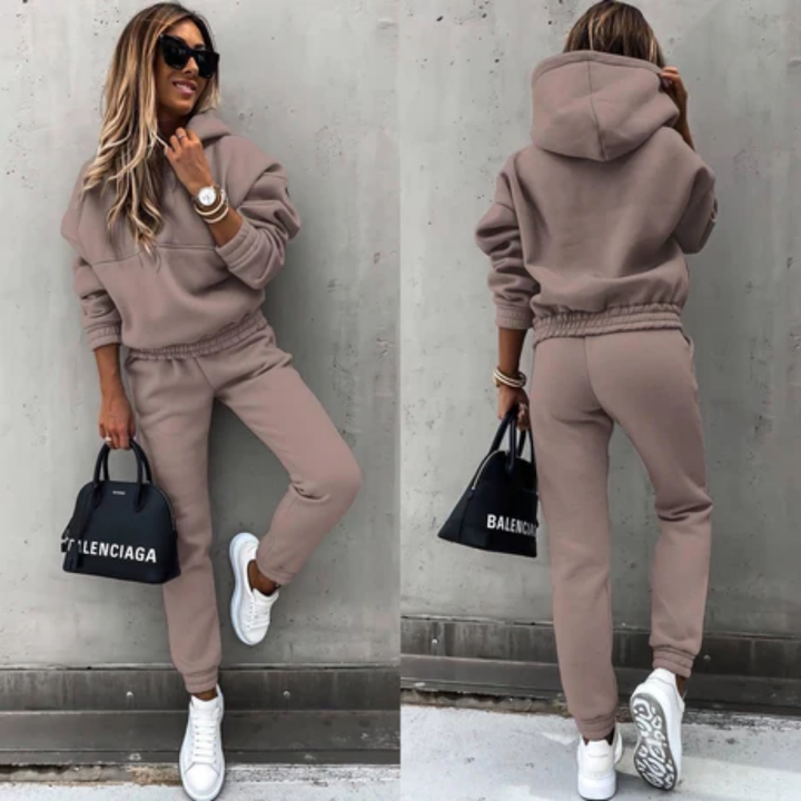 Keesha | Winter Warm Sporty Pants And Top Set For Women