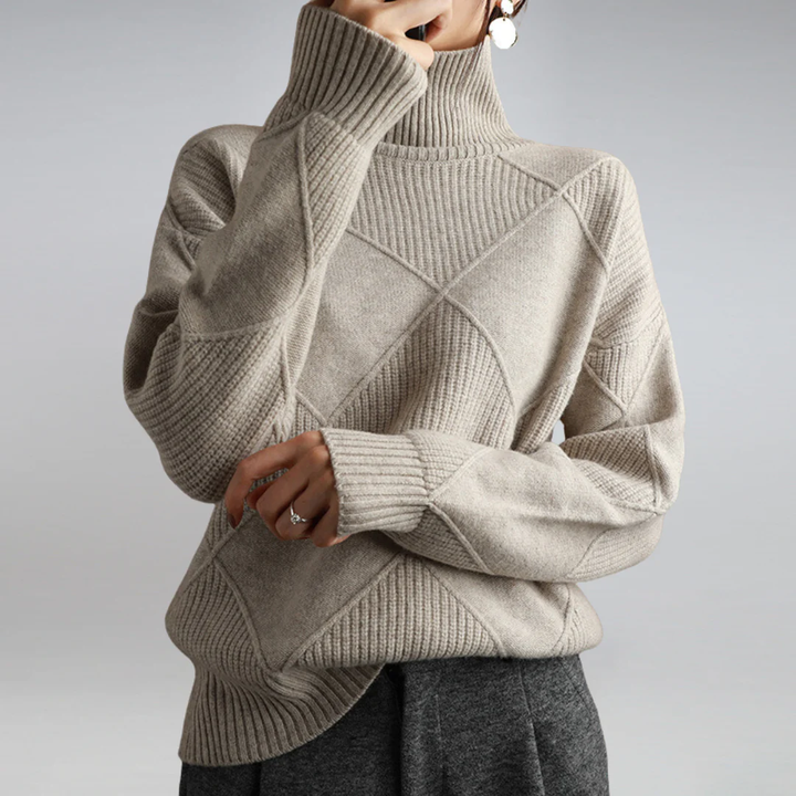 Queralt | Stylish Winter Turtle Neck Sweater For Women