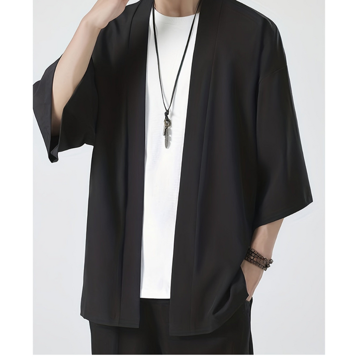 Garriena | Comfortable Kimono Style Cardigan For Men