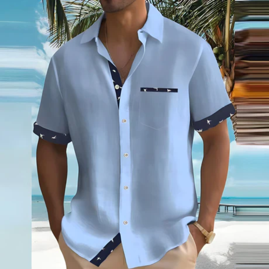 Santhy | Summer Button Down Polo Shirt For Men