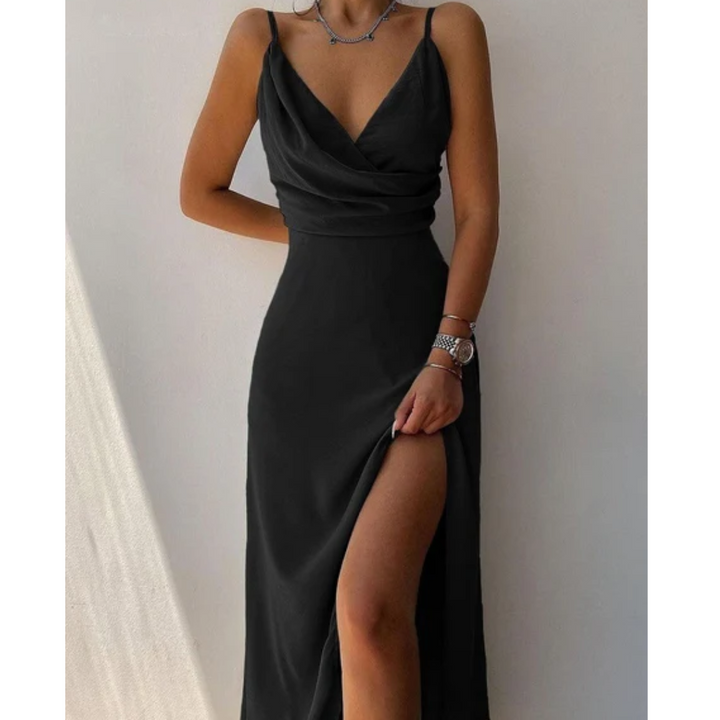 Grayson | Elegant Evening Maxi Dress With Slit For Women