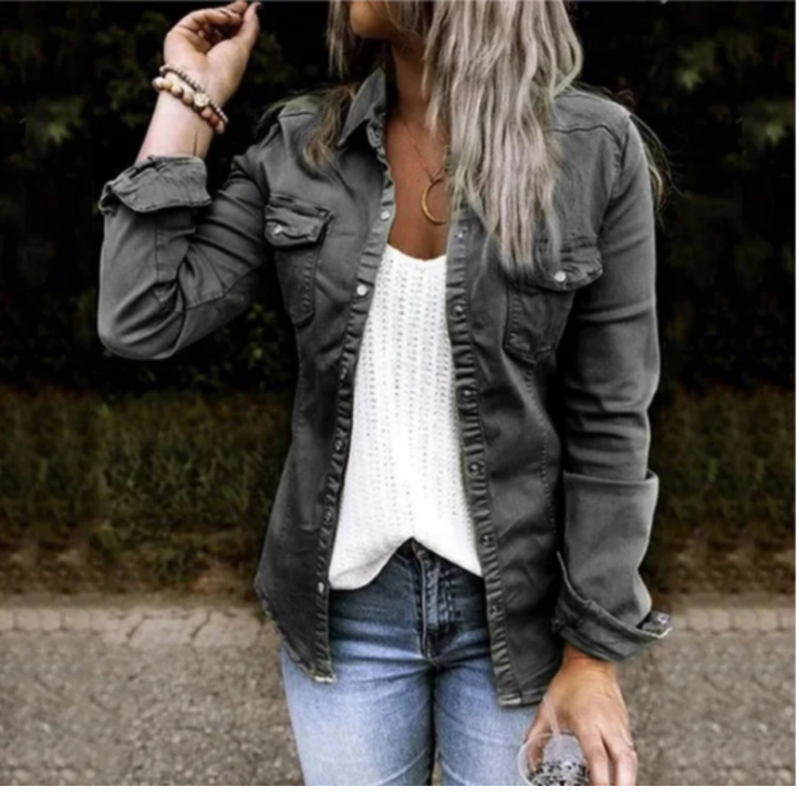 Vivian | Casual Button Down Winter Jacket For Women