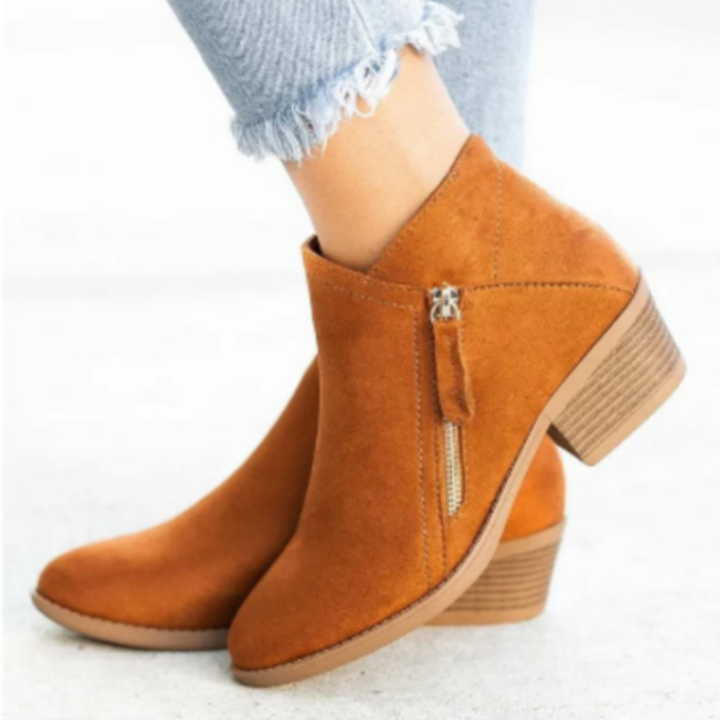 Pirouette | Winter Warm Ankle Heeled Boots For Women