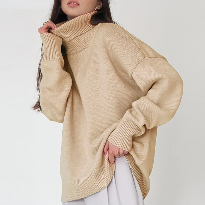 Mikayla | Classic Turtle Neck Knitted Sweater For Women