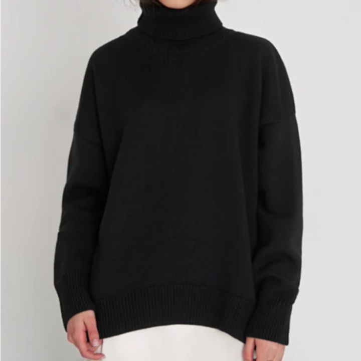 Magana | Oversized Winter Warm Turtle Neck Sweater For Women