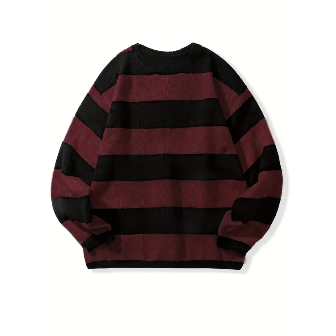 Eberlein | Casual Warm Oversized Stiped Sweater For Men