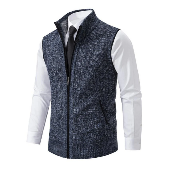 Aladino | Formal Zip Up Sleeveless Vest For Men