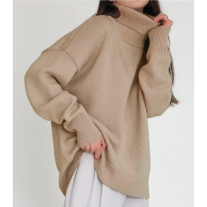 Magana | Oversized Winter Warm Turtle Neck Sweater For Women