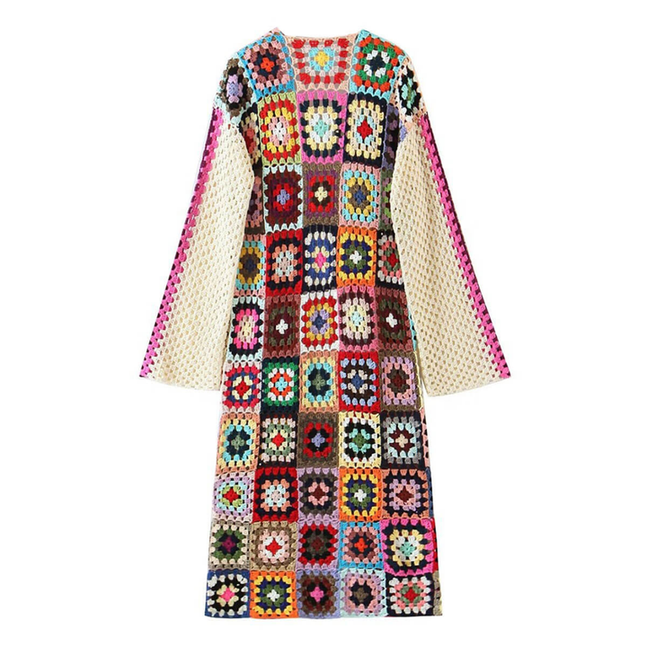 Megan | Vintage Stylish Patchwork Long Cardigan For Women