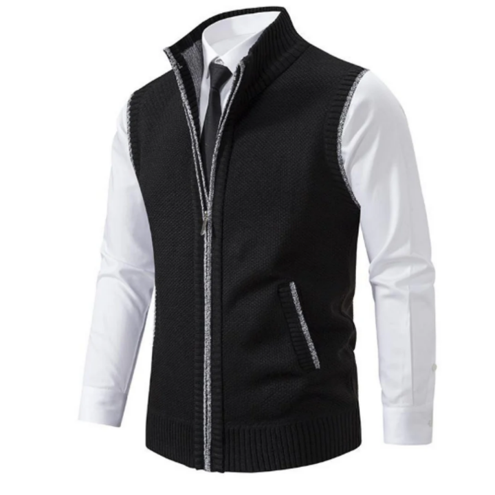 Aladino | Formal Zip Up Sleeveless Vest For Men