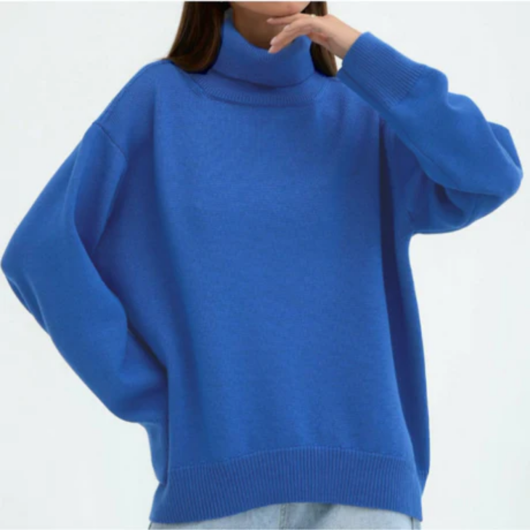 Magana | Oversized Winter Warm Turtle Neck Sweater For Women