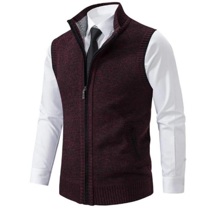 Aladino | Formal Zip Up Sleeveless Vest For Men