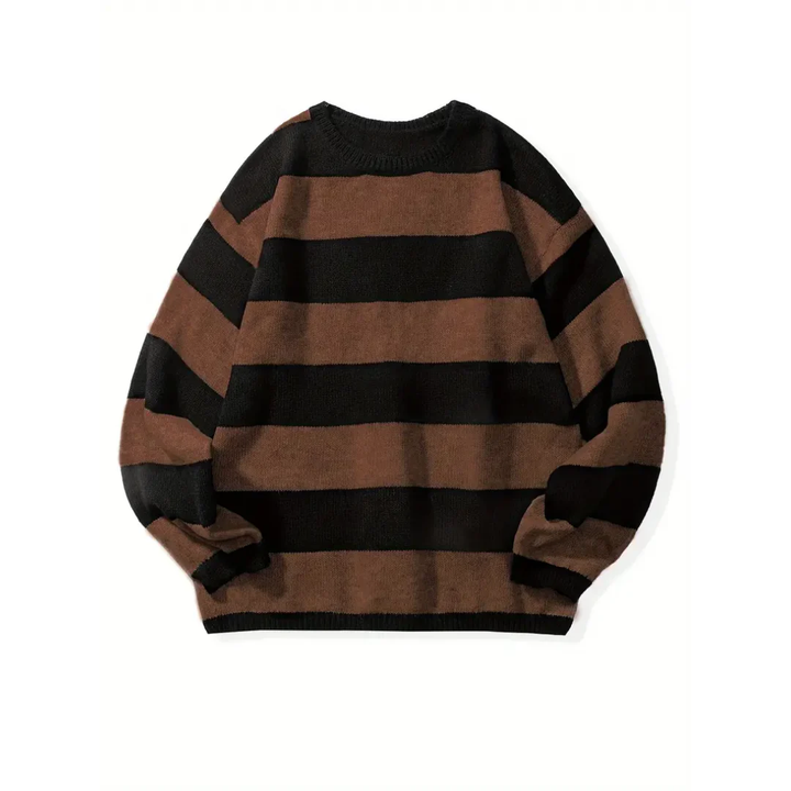 Eberlein | Casual Warm Oversized Stiped Sweater For Men