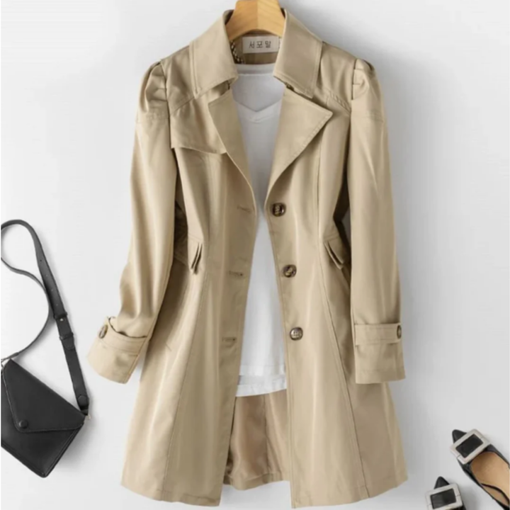 Bessie | Classic Warm Fit Button Down Coat For Women