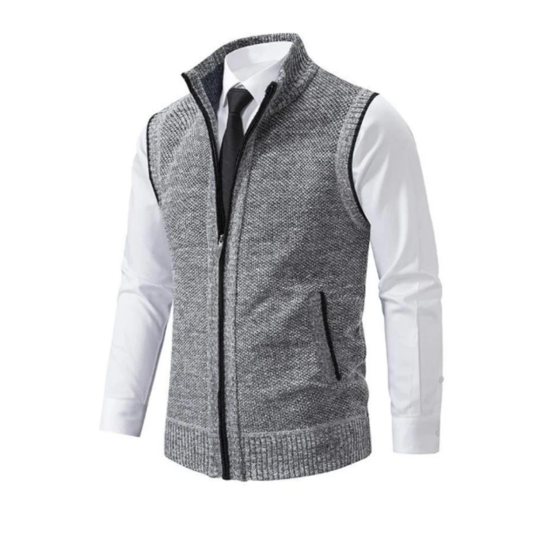 Aladino | Formal Zip Up Sleeveless Vest For Men