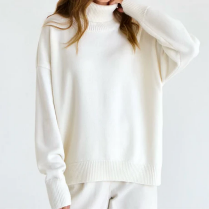 Magana | Oversized Winter Warm Turtle Neck Sweater For Women