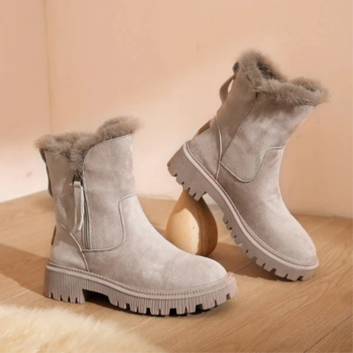 Ulryka | Winter Warm Zip Platform Boots For Women