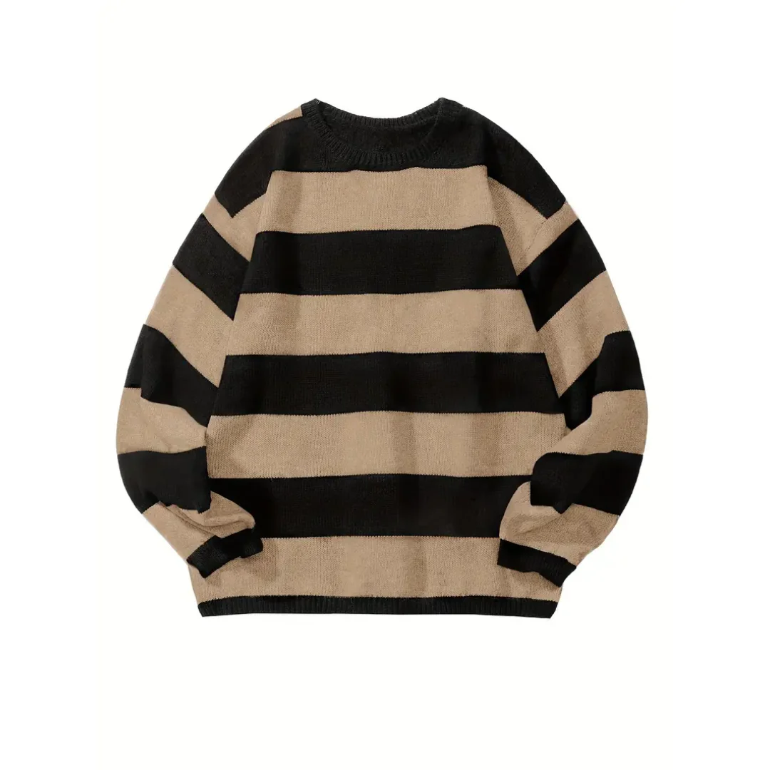 Eberlein | Casual Warm Oversized Stiped Sweater For Men