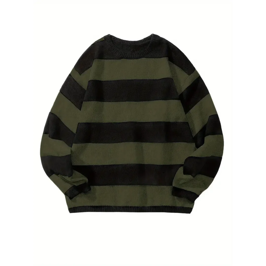 Eberlein | Casual Warm Oversized Stiped Sweater For Men